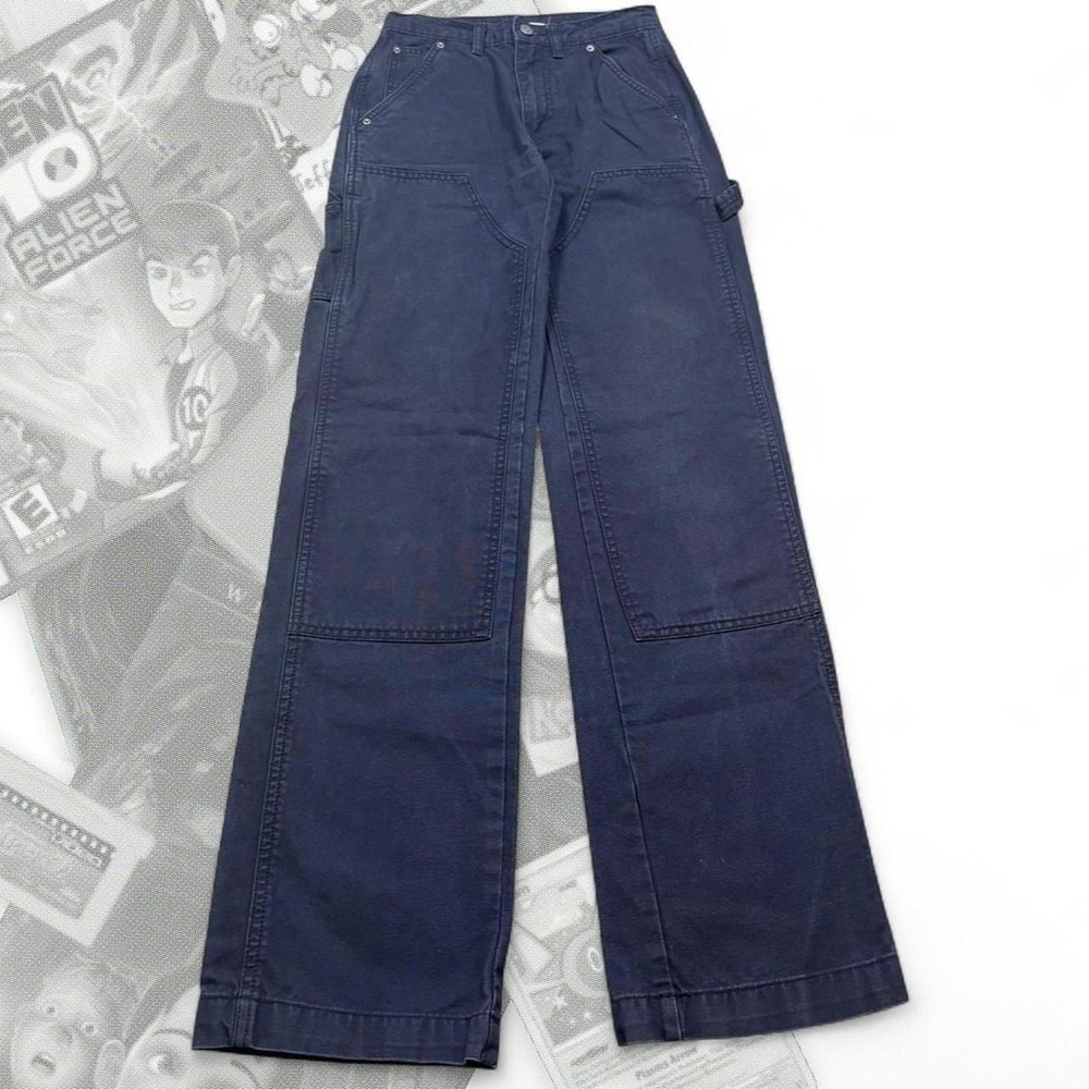 Y2K BDG Urban Outfitters Carhartt Type Black Canvas Double Knee Work Pants